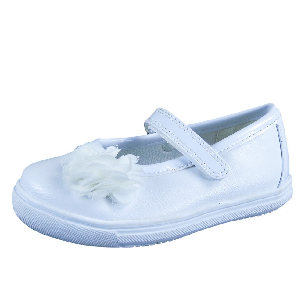 Rachel Shoes Girls Mary‎ Jane  Sz T 7 Medium White Synthetic Hook & Loop